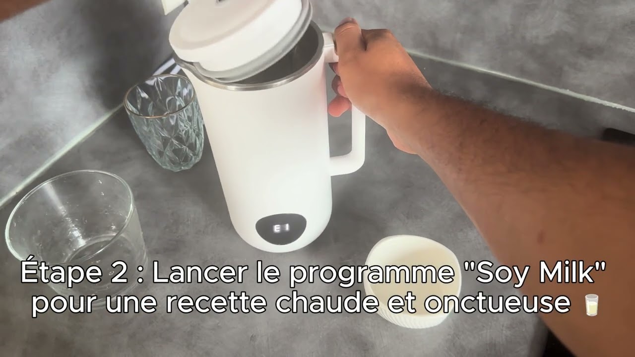 Utilisation de la machine à lait végétal Goutte Par Goutte