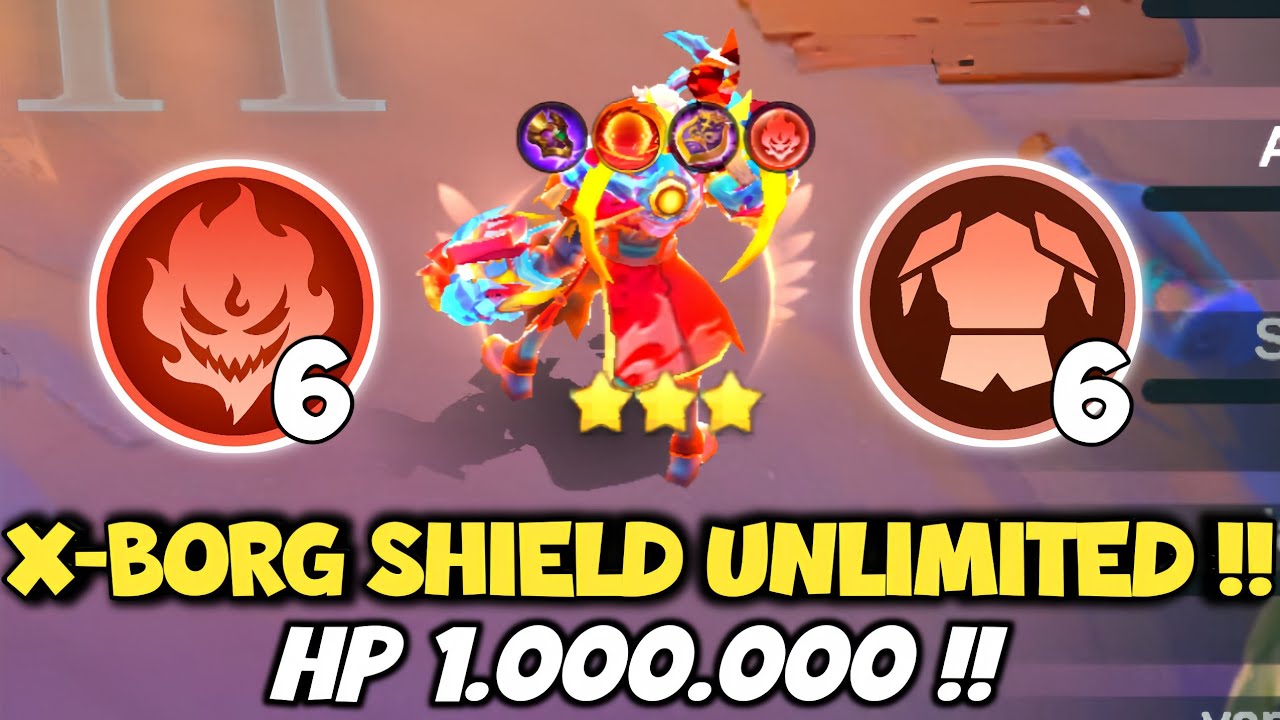 HYPER XBORG BINTANG 3 EMBERLORD !! HP TEBEL + SHIELD UNLIMITED !!   MAGIC CHESS GOGO