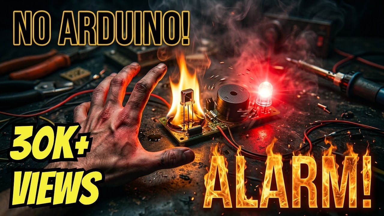 Fire Detector Alarm Without Using Arduino || Flame Detector Without Arduino Uno