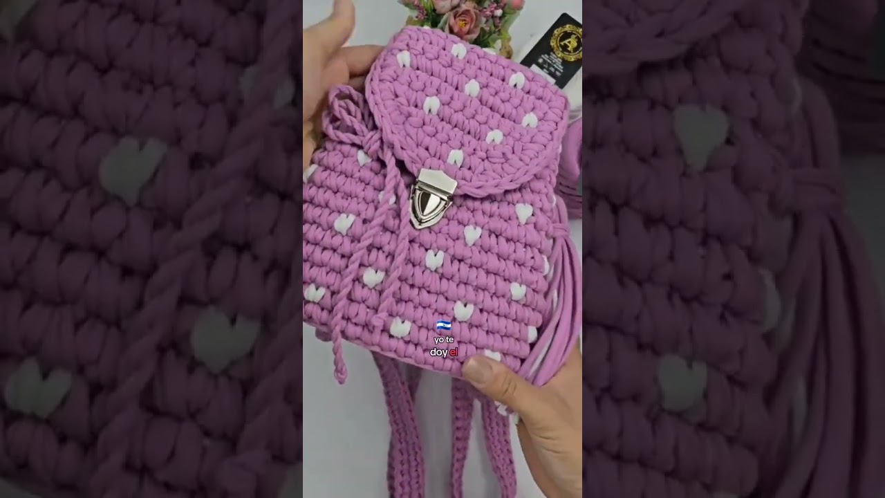 &iquest;TE GUSTAR&Iacute;A APRENDER A TEJER ESTOS LINDOS BOLSOS EN TRAPILLO?