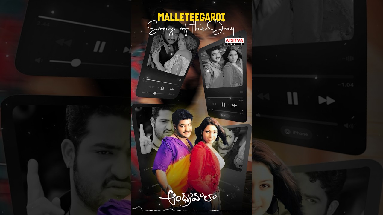 మల్లె తీగరోయ్... మనసే లాగుతుందిరోయ్ 💕|  Malleteegaroi  Song | Andhrawala Movie | Jr NTR | #Shorts