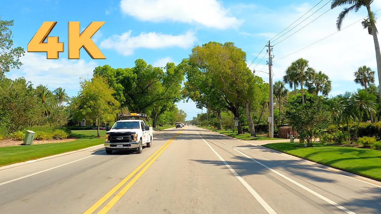 Driving Around Naples, Florida, Port Royal
