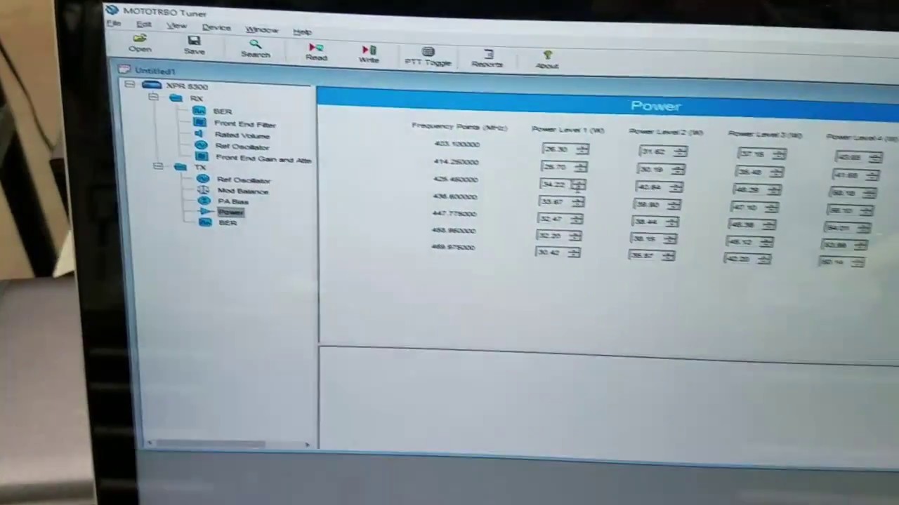 Using Tuner Software Calibrating Power on an XPR8300
