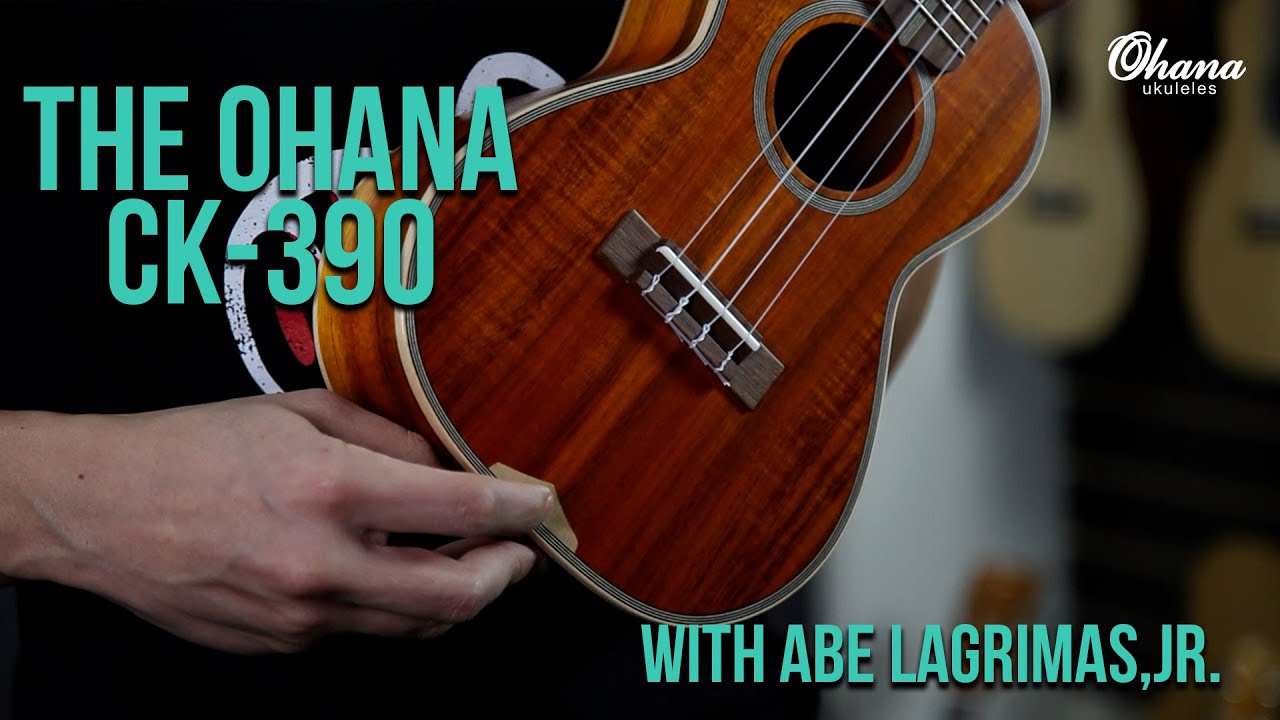 Abe Lagrimas, Jr. Demos the Ohana CK-390 All Solid Koa Concert Ukulele