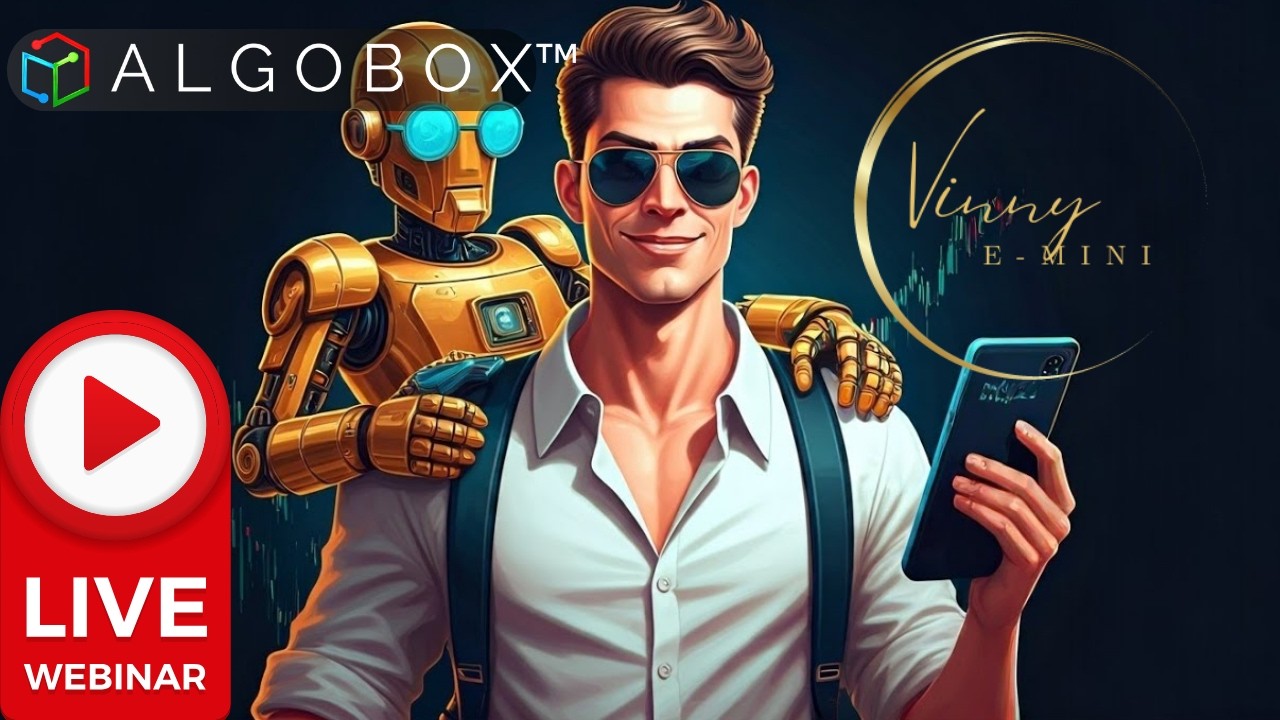 AlgoBox LIVE Trading Room 🟠 Watch Vinny Emini Trade NQ Futures Automatically