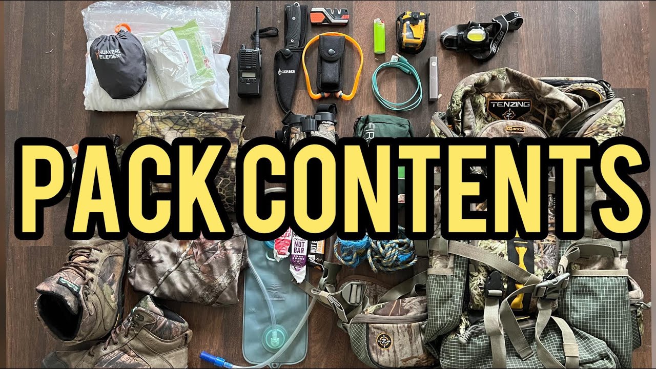 Pack Contents - State Forest Hunting / What to carry for a Hunt || Gear Drop