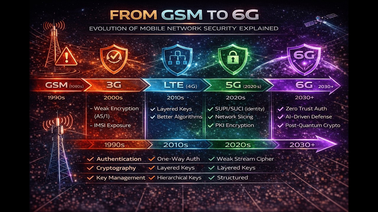 From GSM to 6G – Evolution of Mobile Network Security Explained