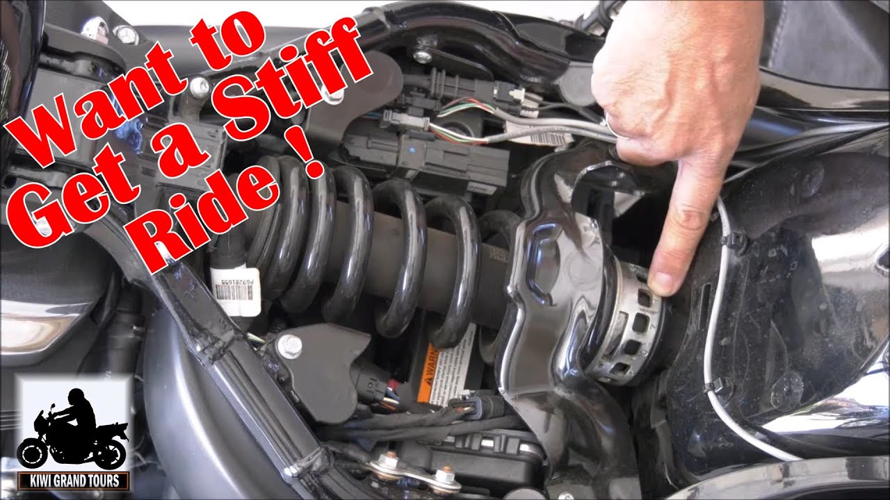 How To Adjust Your Suspension On A Harley Davidson Street Bob FXBB