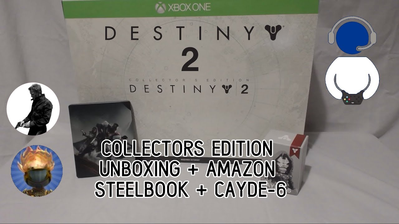 Destiny 2 | Collectors Edition Unboxing + Cayde 6 and Amazon Steelbook