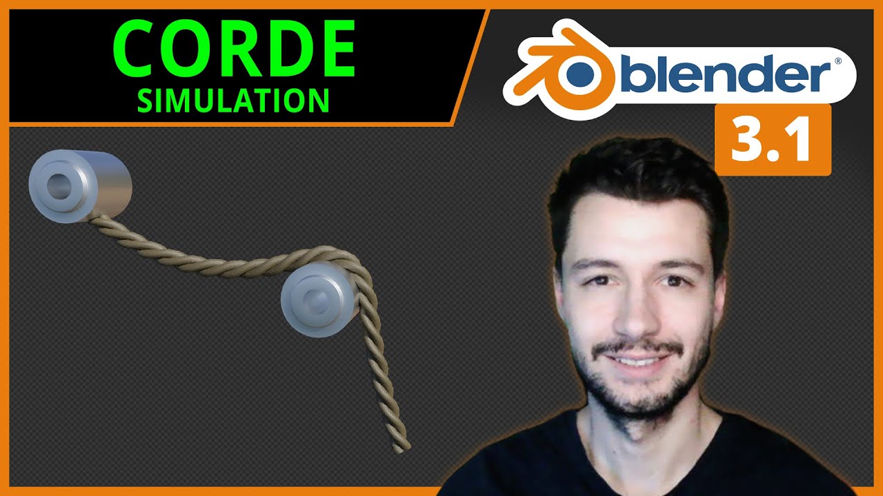 MODELISATION ET SIMULATION D'UNE CORDE AVEC SURFACE DEFORM | Blender 3.1 [TUTO FR]