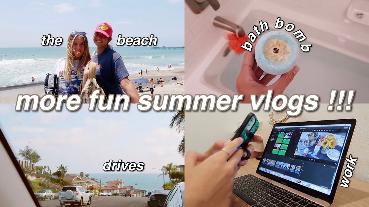 summer days in my life // beach day, church, running errands & more :)