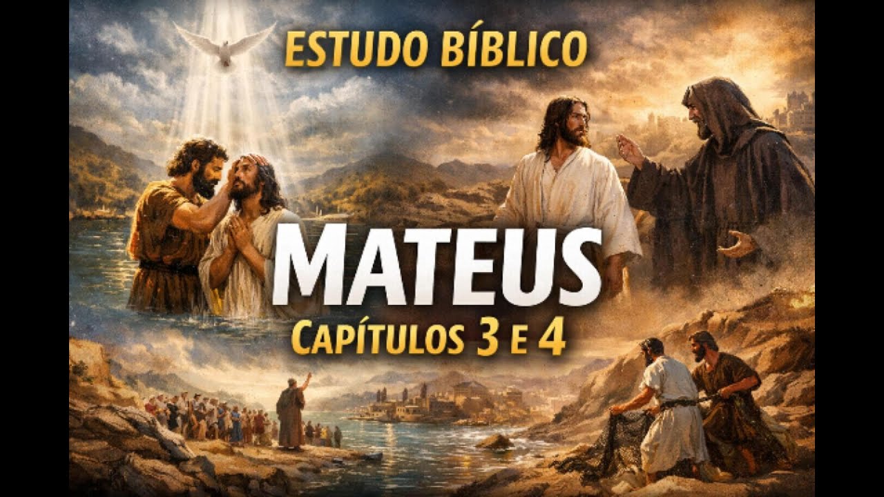 Estudo Bíblico Mateus 3 e 4