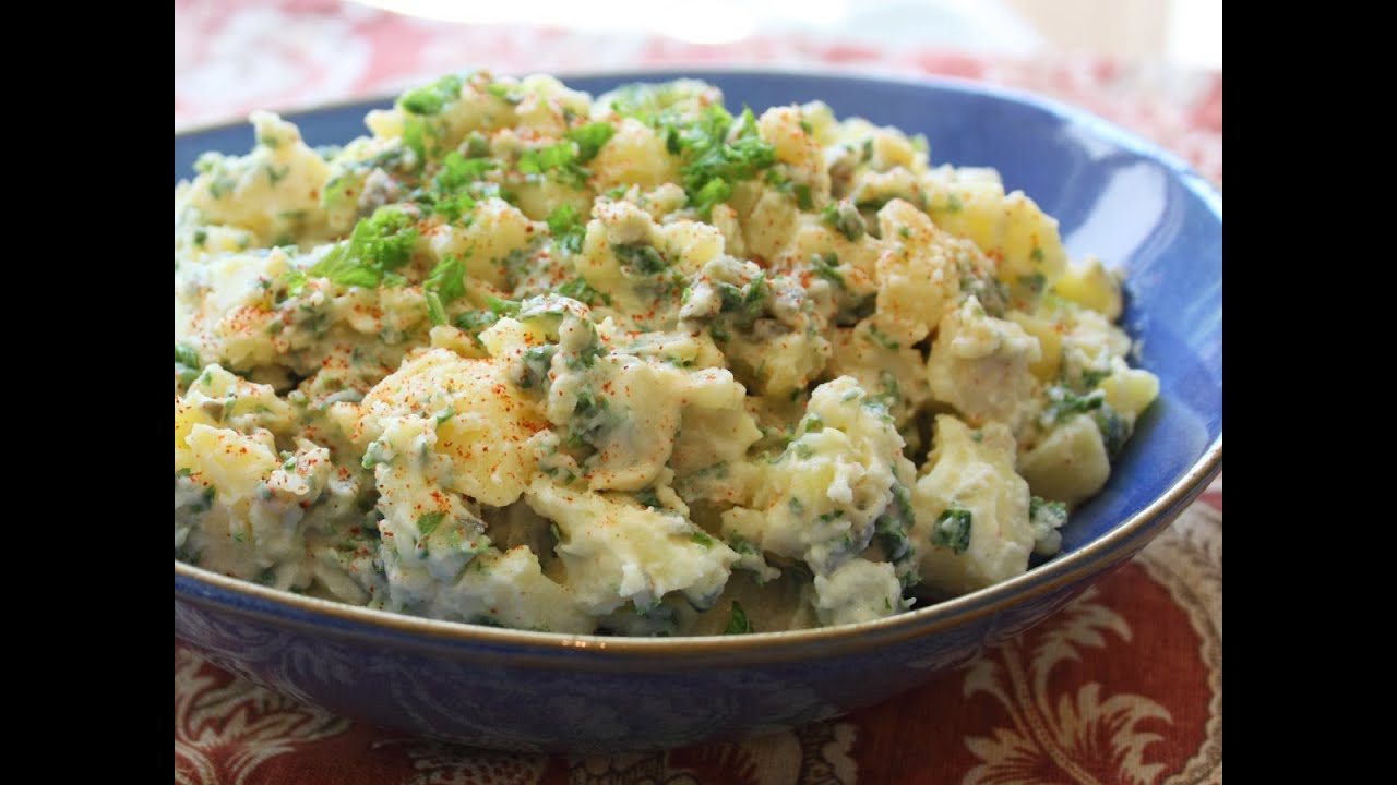 Potato Mustard Greens Salad Recipe - Memorial Day Side Dish Special