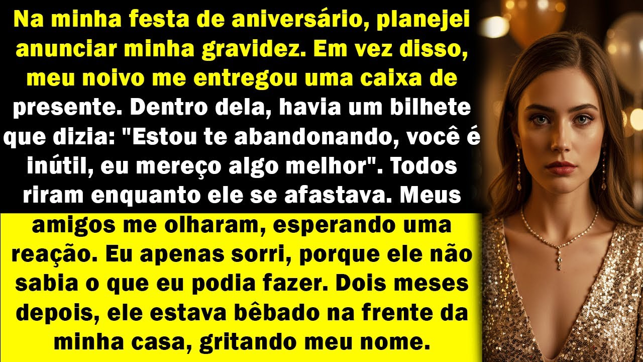 Na minha festa de aniversário, meu noivo me deixou pela amante e me disse que merecia algo melhor
