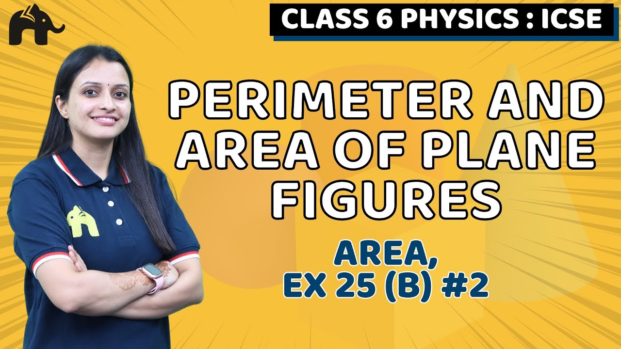 Perimeter and Area of Plane Figures Class 6 ICSE Maths| Selina Chapter 25 | Area, Ex 25 (B) #2