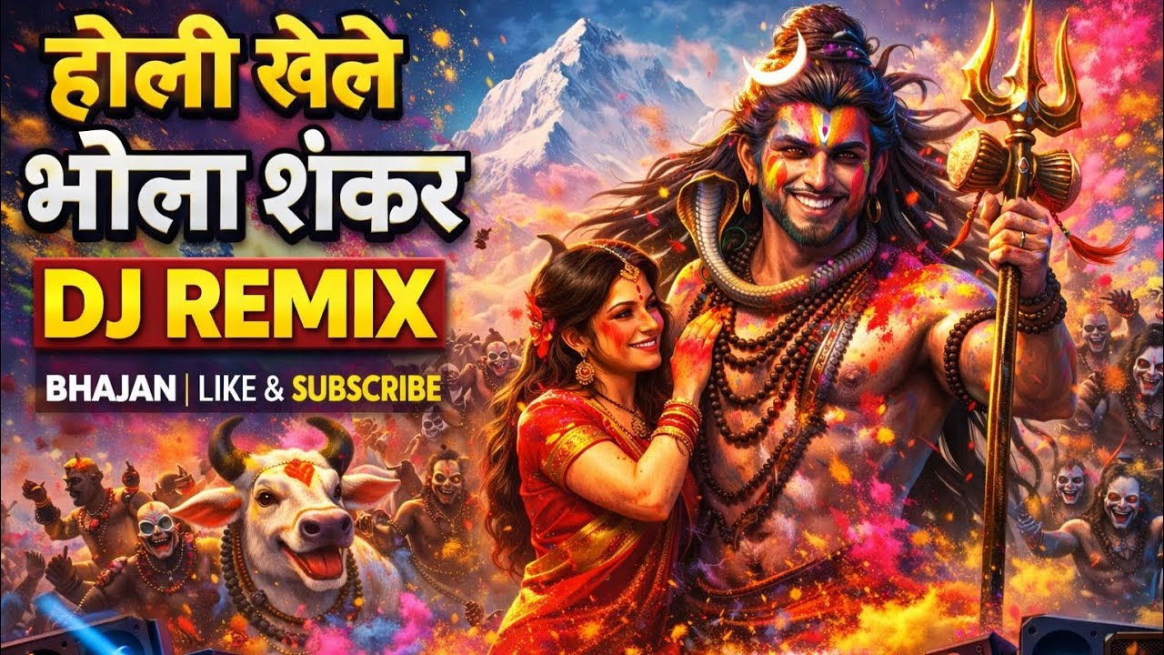 होली खेले भोला शंकर | Bhole Shankar Holi DJ Remix | Bhut Pret Ki Toli | Mahadev Holi Song 2026
