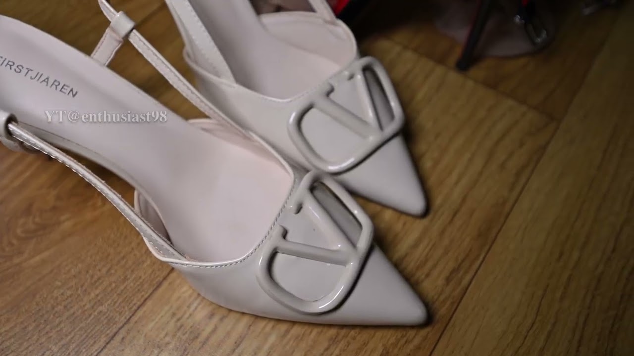 4K|Stockings|Pantyhose|High heels|Black|Skin color #pantyhose #stockings #nylon #ストッキング