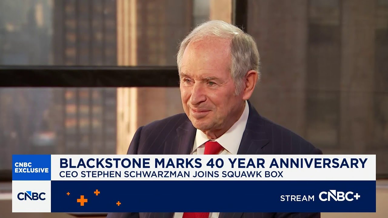 Blackstone CEO recollects company journey on 40-year anniversary
