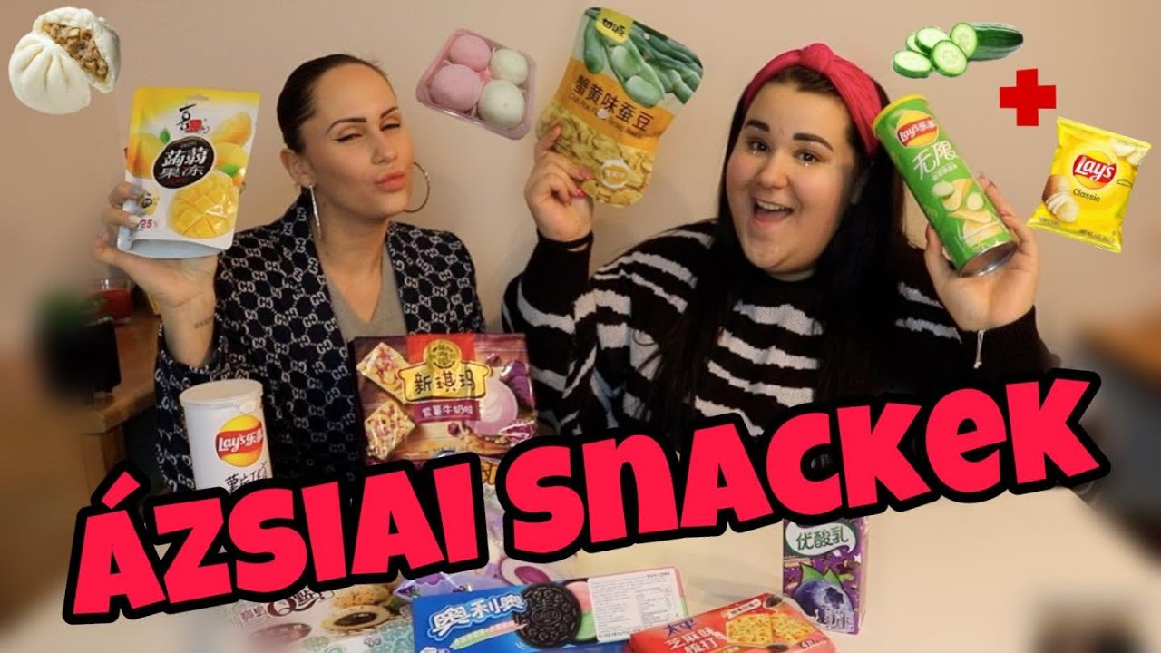 IGAZI ÁZSIA SNACKEKET KÓSTOLTUNK | Magyar Barbara
