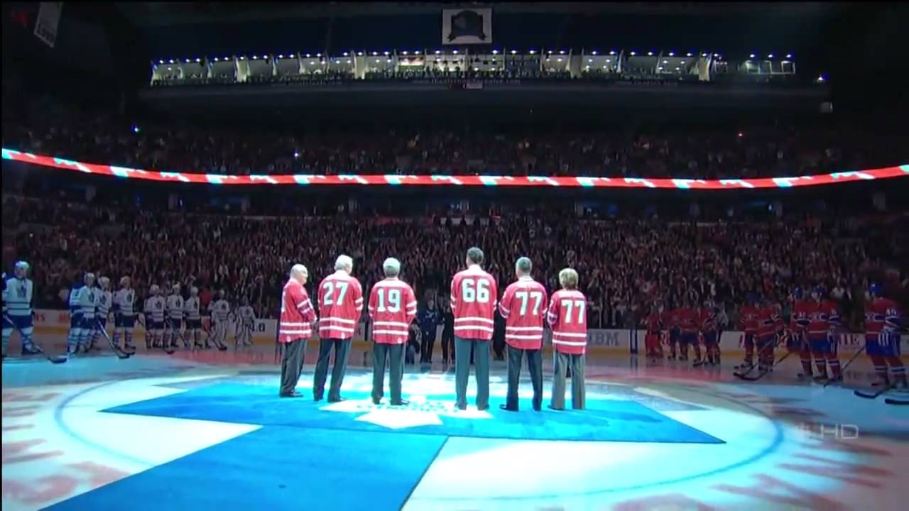 Toronto Maple Leafs Home Opener - Ceremonial Faceoff - October 1st 2009 (HD)