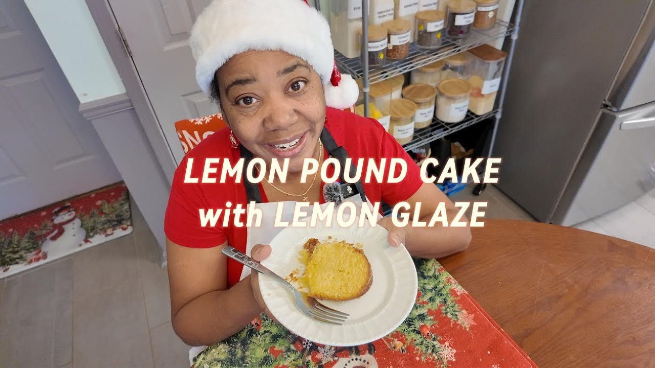 This Lemon Pound Cake Is SO Moist! 🍋✨ (With Lemon Glaze!)