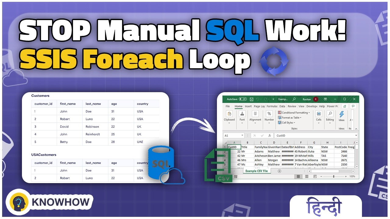 SSIS Foreach Loop Tutorial | Automate Multiple SQL Server Databases