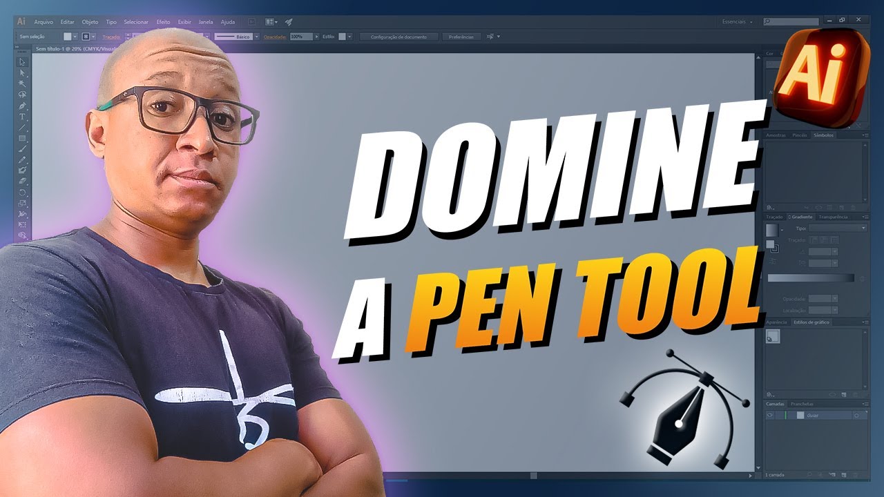 Pen Tool no Illustrator: Como Usar a Ferramenta Caneta (Passo a Passo)