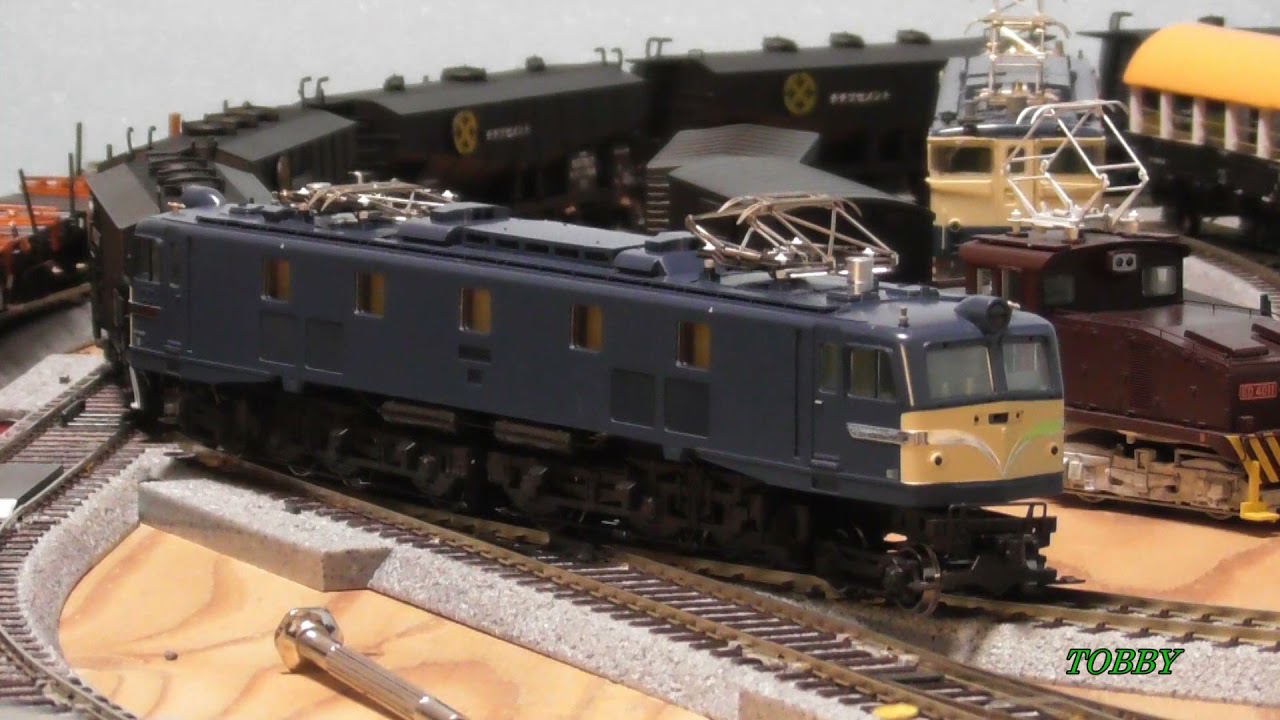 【リバース線克服に向けて】 KATO HOゲージ EF58 一畳内走破を目指す!! 深夜の保線で脱線防止ガードも設置