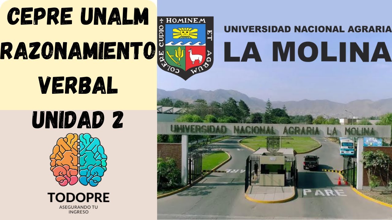 CEPRE UNALM - RAZONAMIENTO VERBAL - UNIDAD 2 - ADMISIÓN UNALM