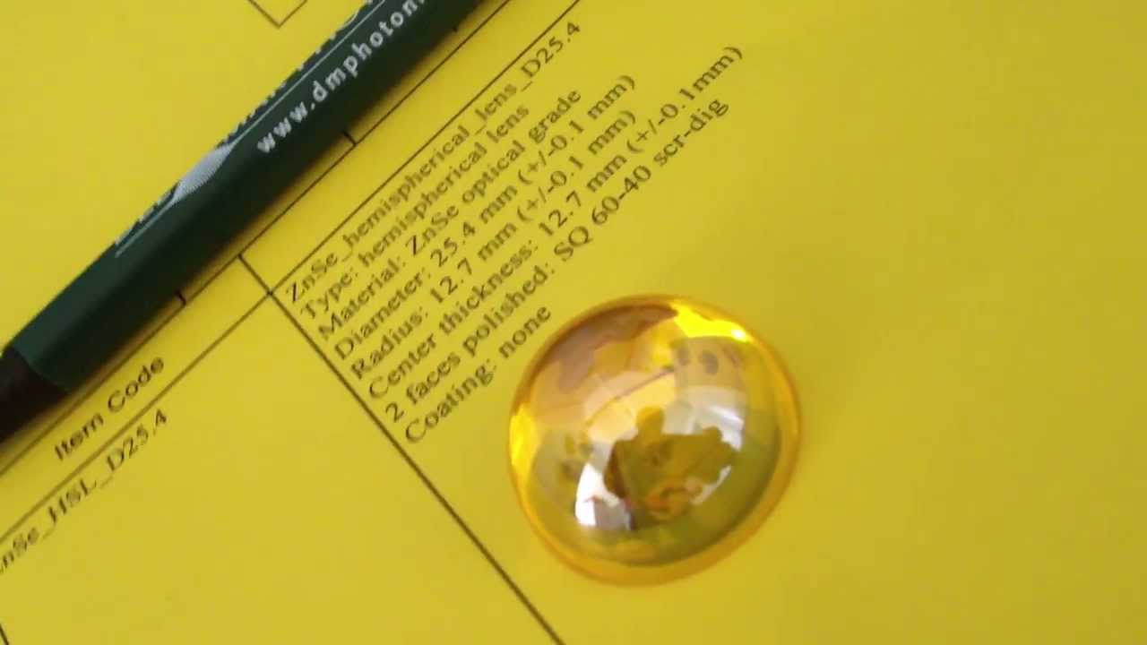 Hemispherical lens for otto SPR configuration sales@dmphotonics.com