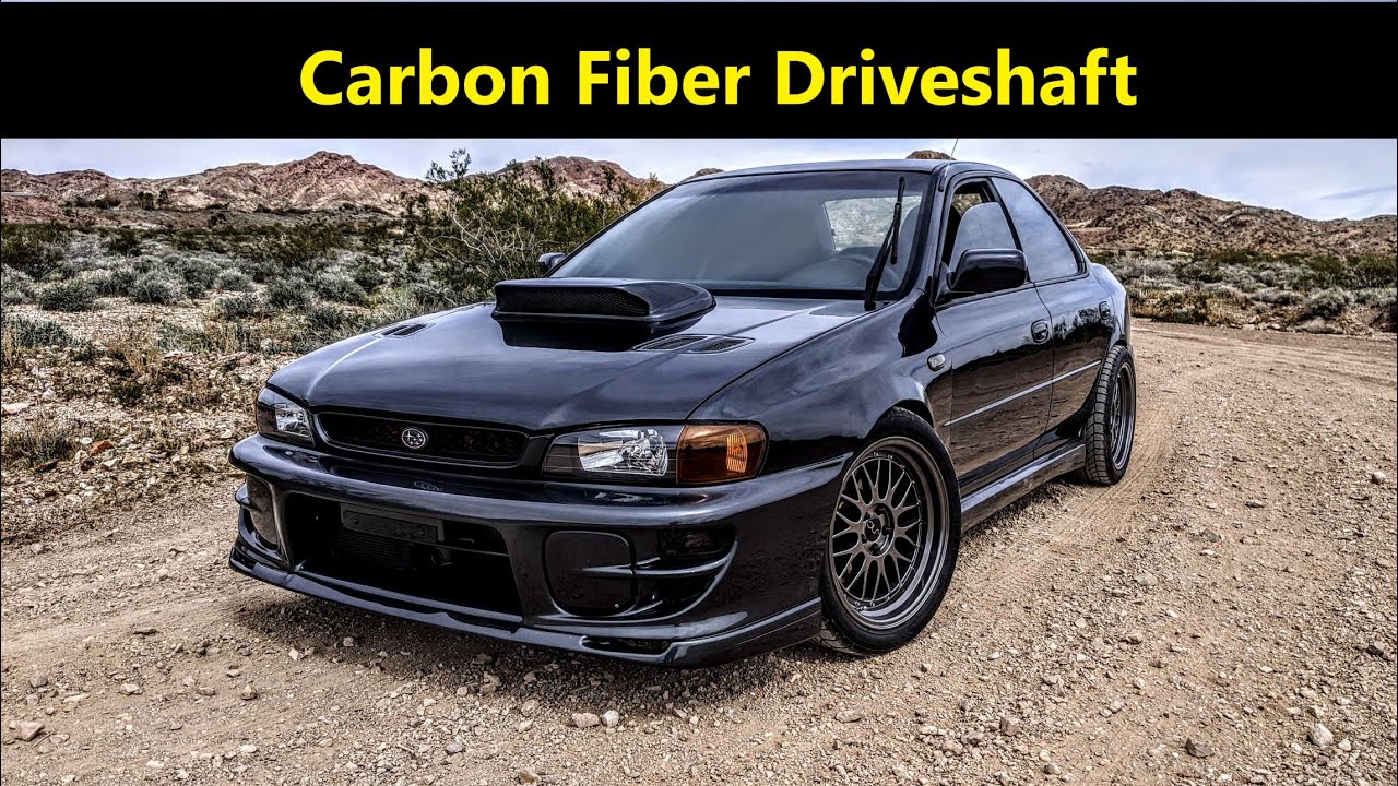 Drive Shaft Shop Carbon Fiber Driveshaft Install for GD WRX Transmission Swapped Subaru Impreza GC