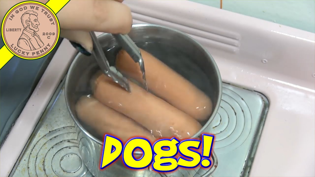 Chicago Mini Hot Dogs In A Miniature Small Cooking Kitchen