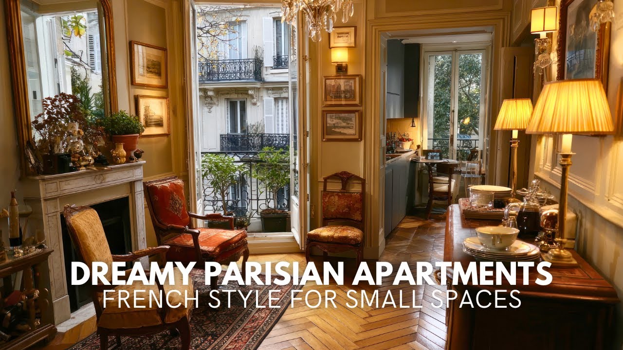 Dreamy Small Parisian Apartments: A Graceful Blend of Style, Warmth, and Comfort.