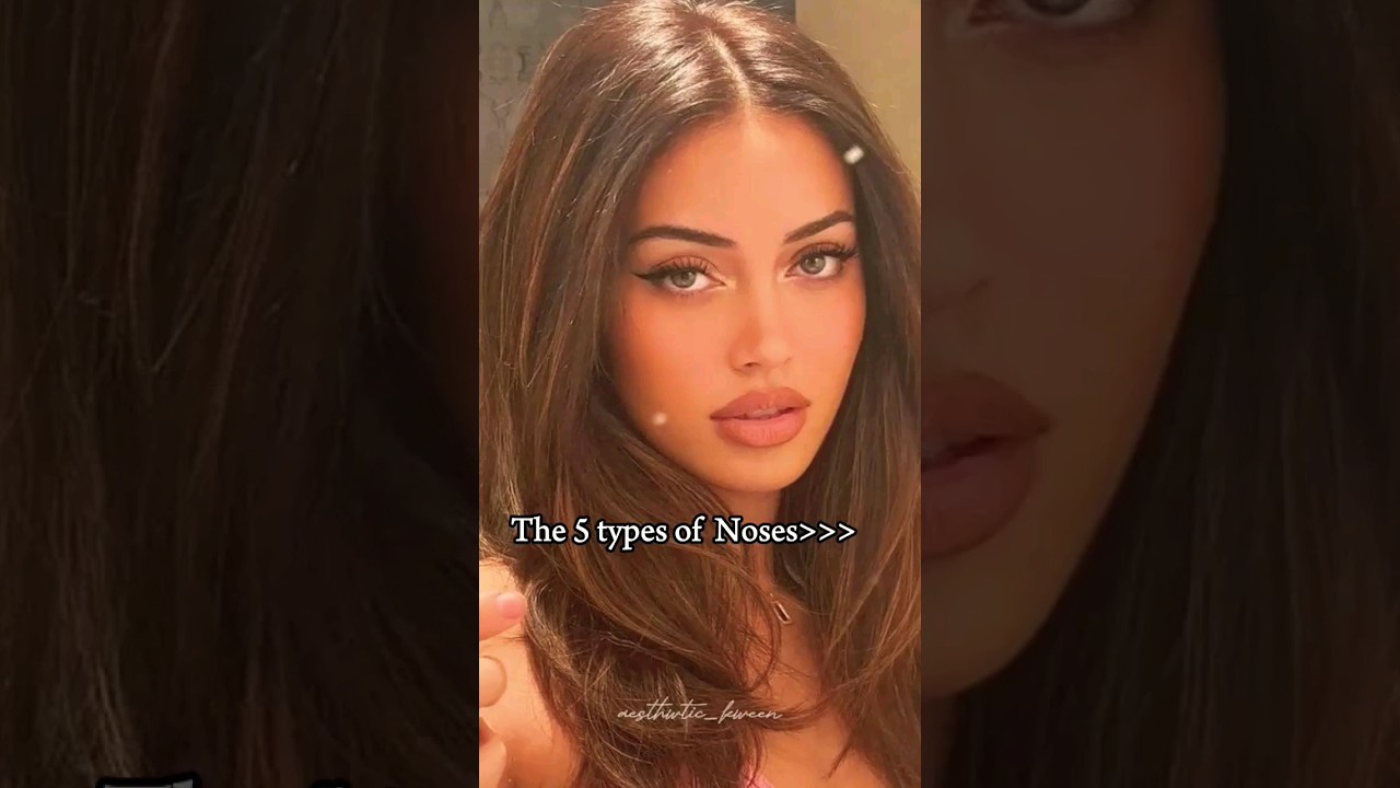 The 5 Types Of Noses!!✨️| #aesthetic #nose #fyp #viral #shorts #trending #ytshorts