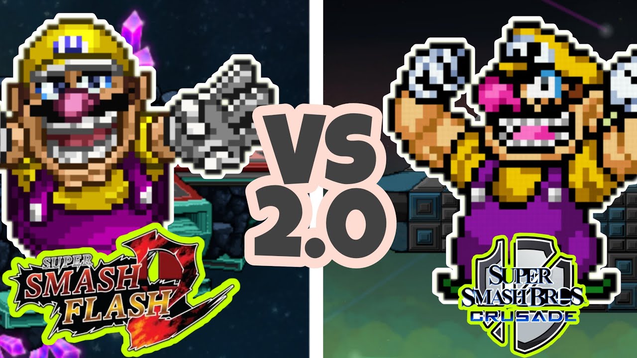 Moveset Comparacion- Wario (SSF2 vs SSBC, 2.0)
