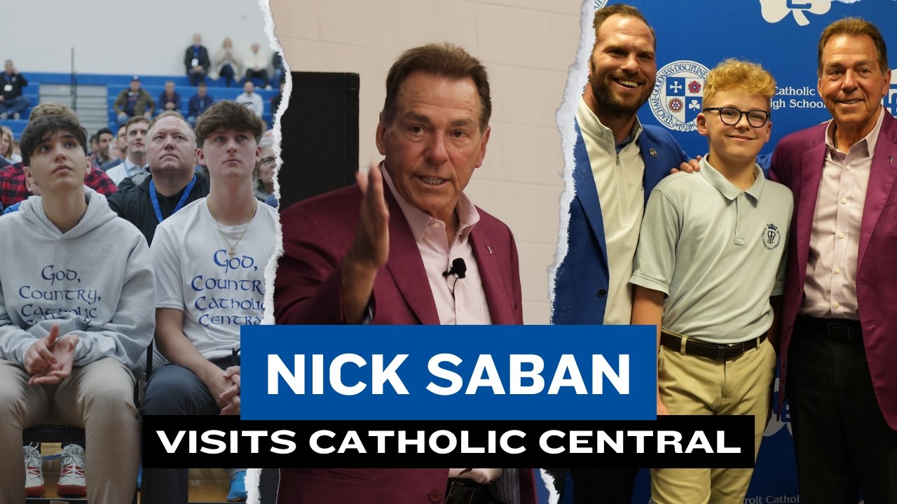 Coach Nick Saban Visits Catholic Central | Full Assembly