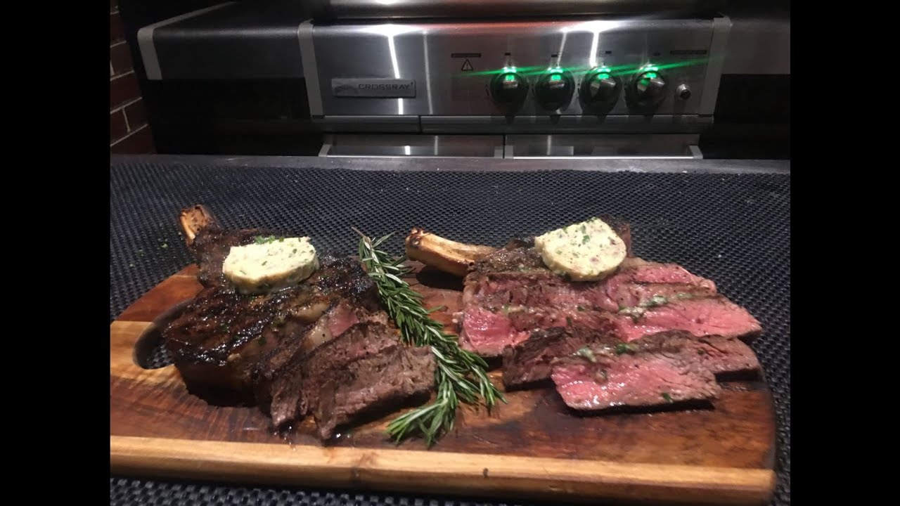 Rib Eye Steak with bone marrow butter