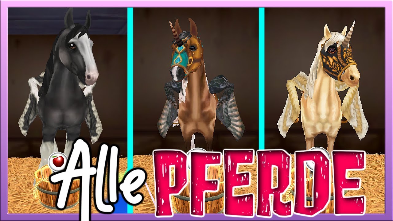 Alle MEINE PFERDE 🦄💛 auf meinem GEHEIMEN Horse Riding Tales Account