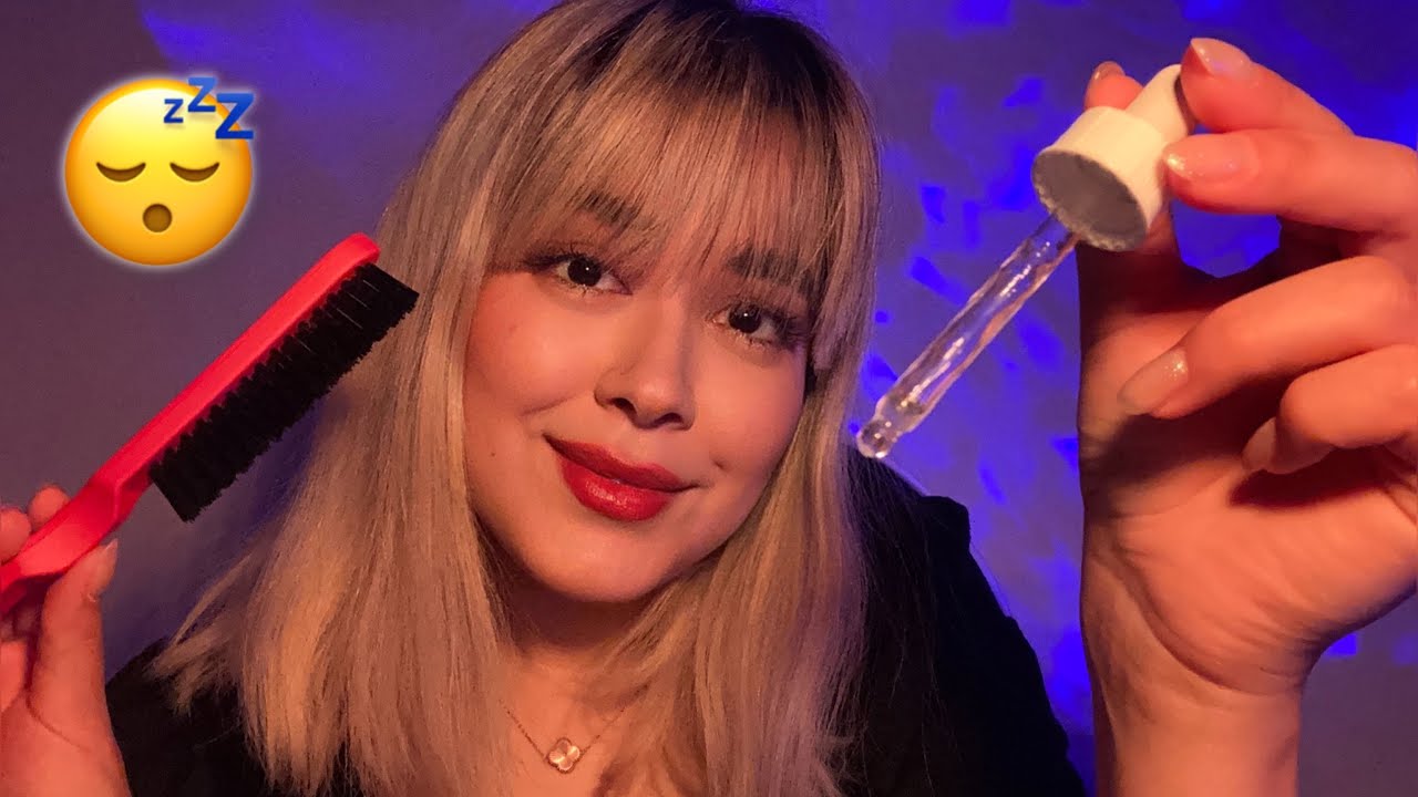 Persian ASMR~ای اس ام آر😴۱۵ دقیقه ریلکسیشن💆🏼روتین پوستی+ماساژ+زمزمه نامفهوم