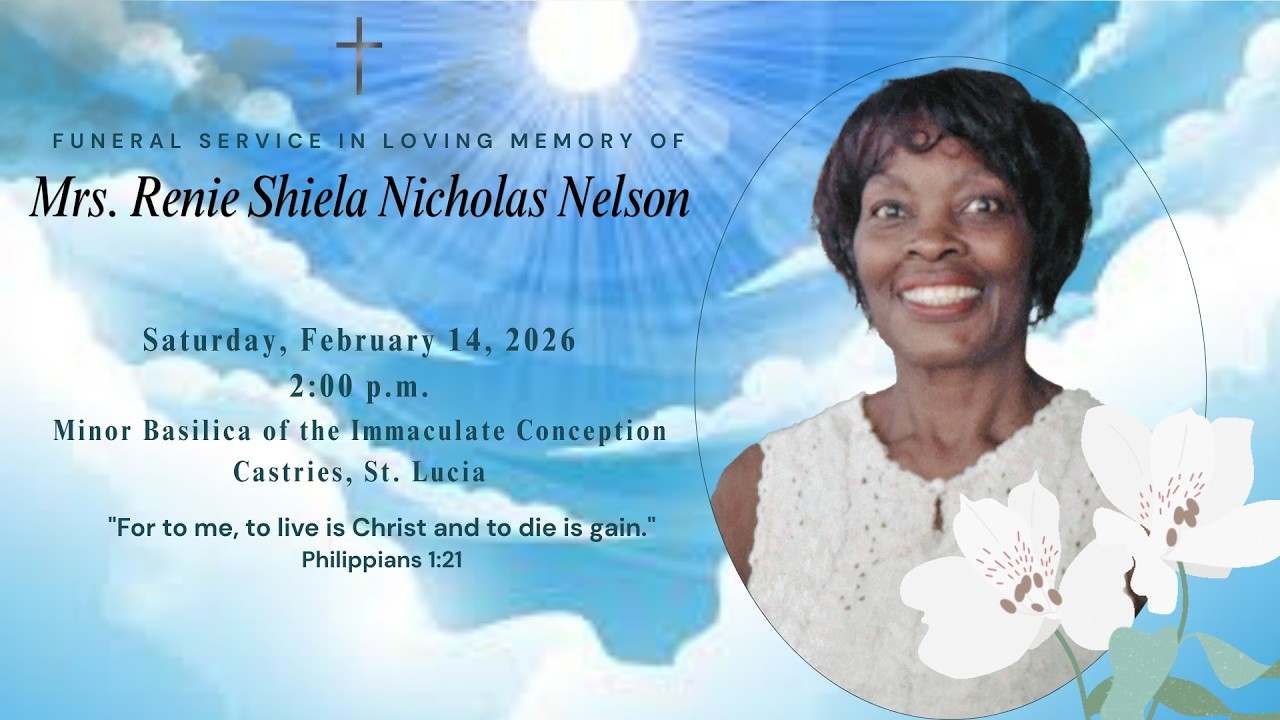 Funeral Service in loving memory of Mrs. Renie Shiela Nicholas Nelson | February 14 | 2:00 p.m.