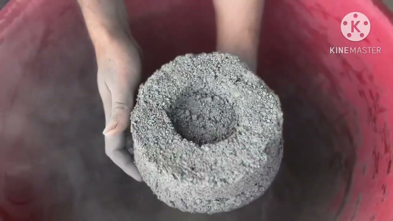 ASMR|| pure charcoal dry and water crumbing #satisfying #asmrcommunity #sandcement