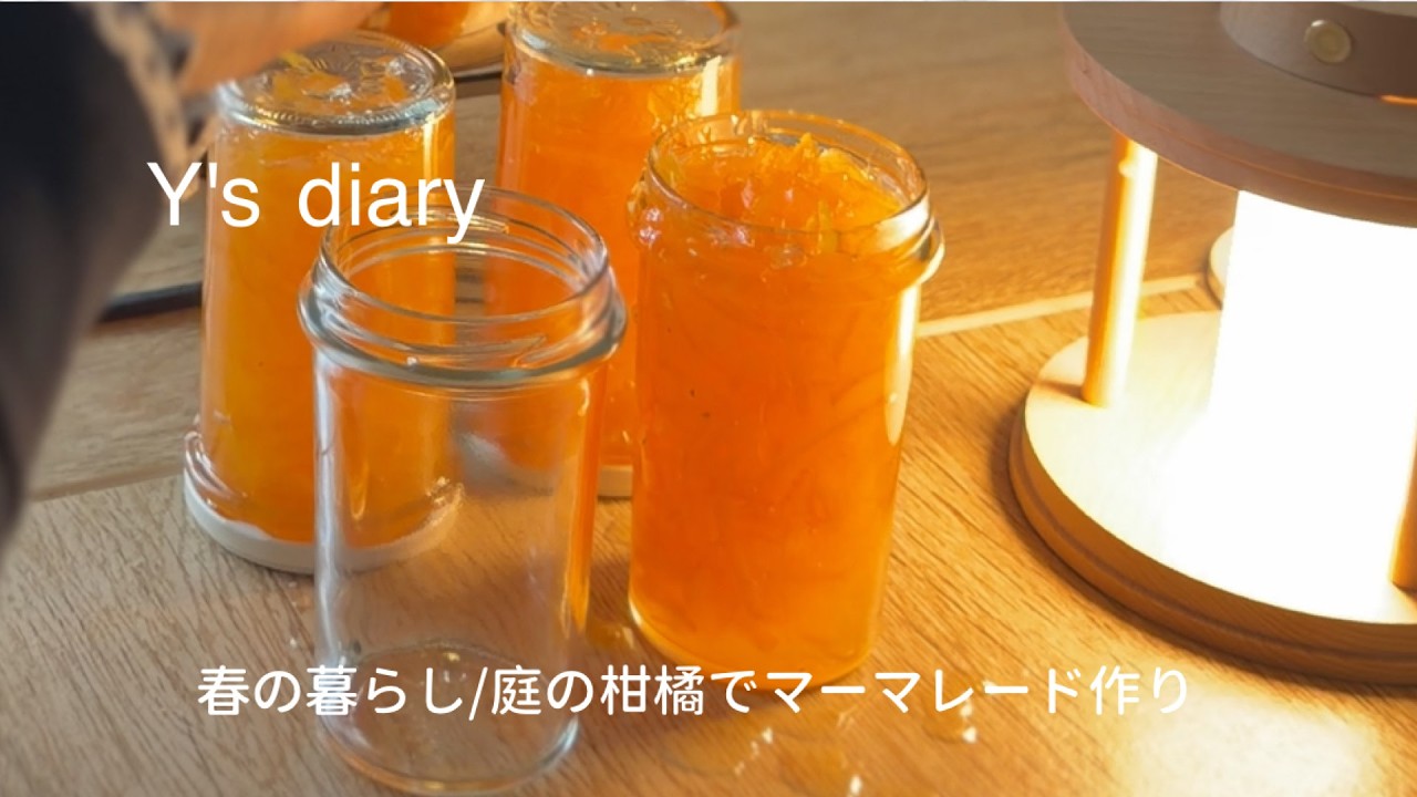 春の暮らしVlog | 庭の柑橘でマーマレード作りとコーヒーのお菓子 | 太宰府天満宮の梅