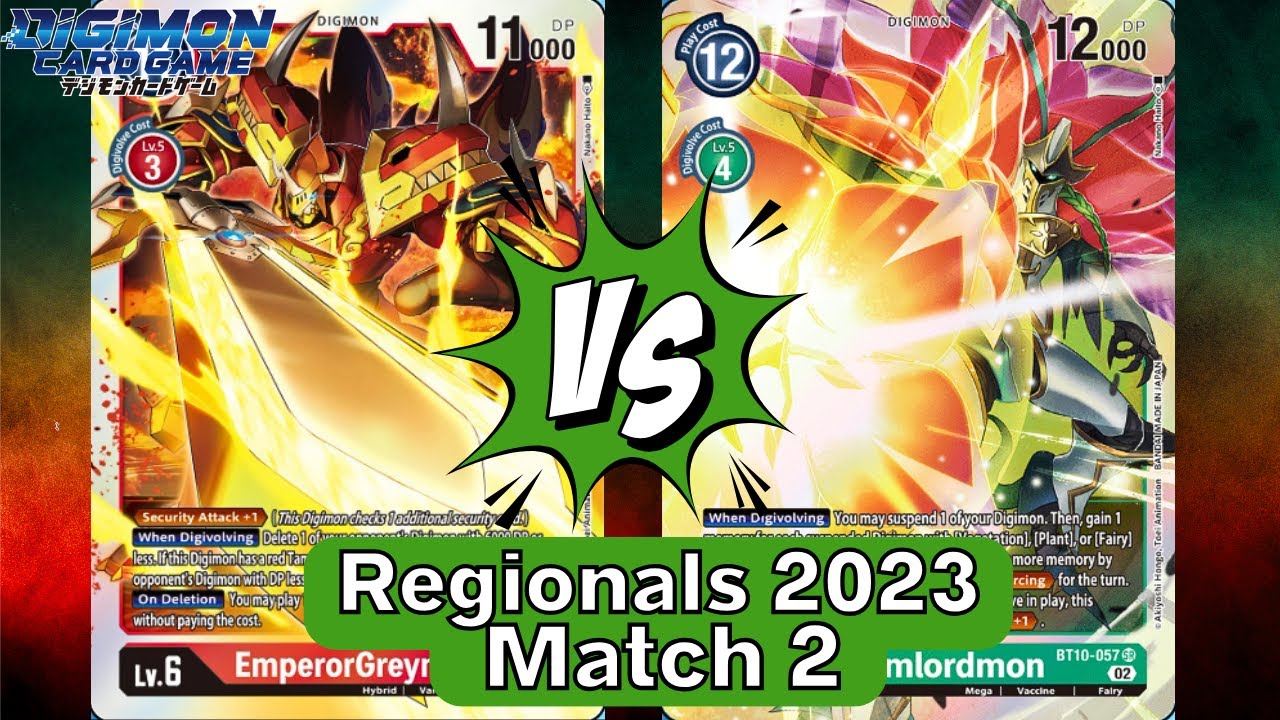 Down To The Last SECOND!!  Red Hybrid vs. Bloomlordmon in Digimon TCG Regionals
