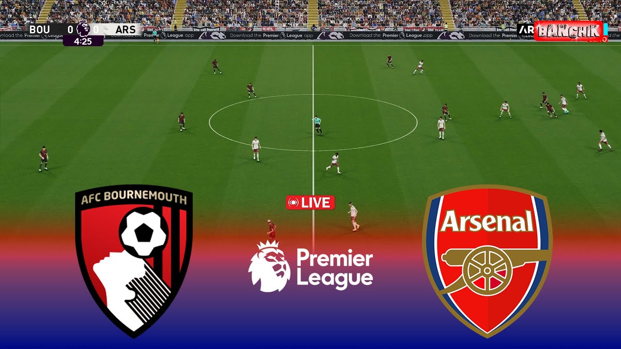 🔴Bournemouth vs Arsenal - English Premier League 2025/26 | Pes 21 Simulation Gameplay