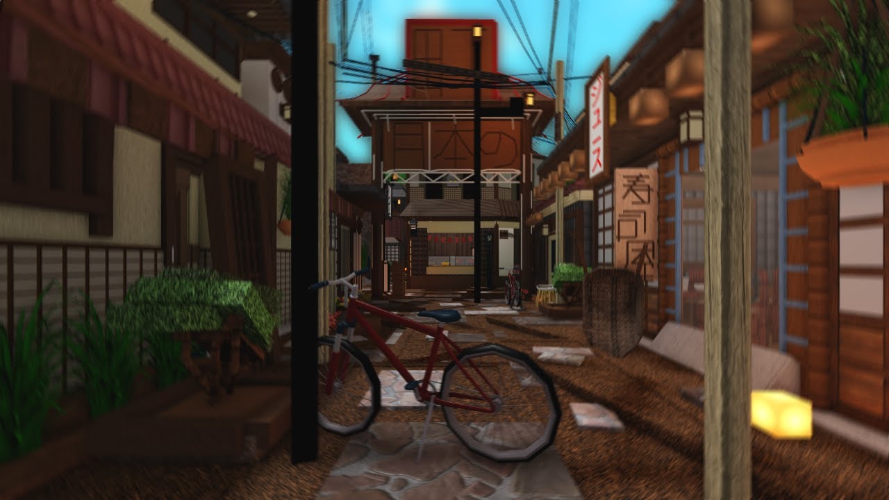 we visited a small JAPANESE village in bloxburg w/ anix