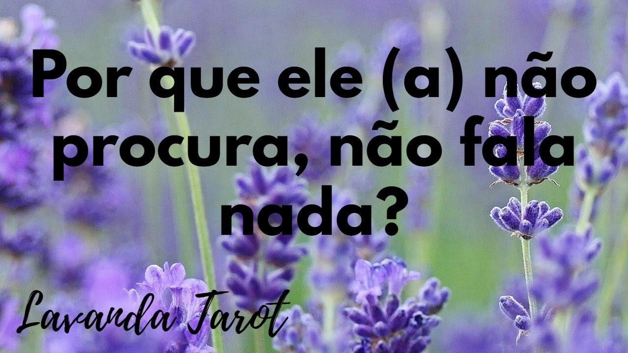 #tarot 💜💌 Por que ele (a) não procura, não fala nada? 💜💌