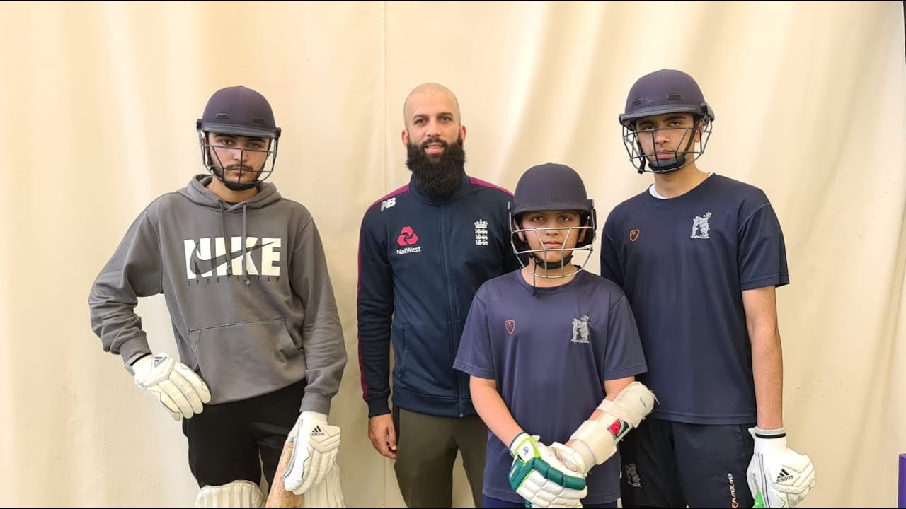 Moeen Ali Visits His Academy
