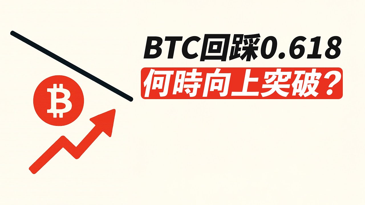 BTC跌到82000！回踩0.618！向上突破趨勢線？