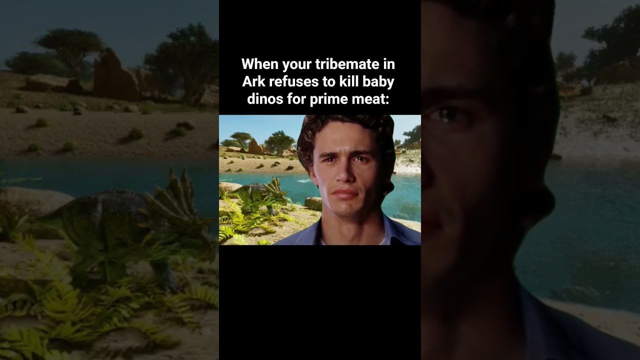harvesting prime meat in Ark Survival Ascended be like #arkmemes #launchark