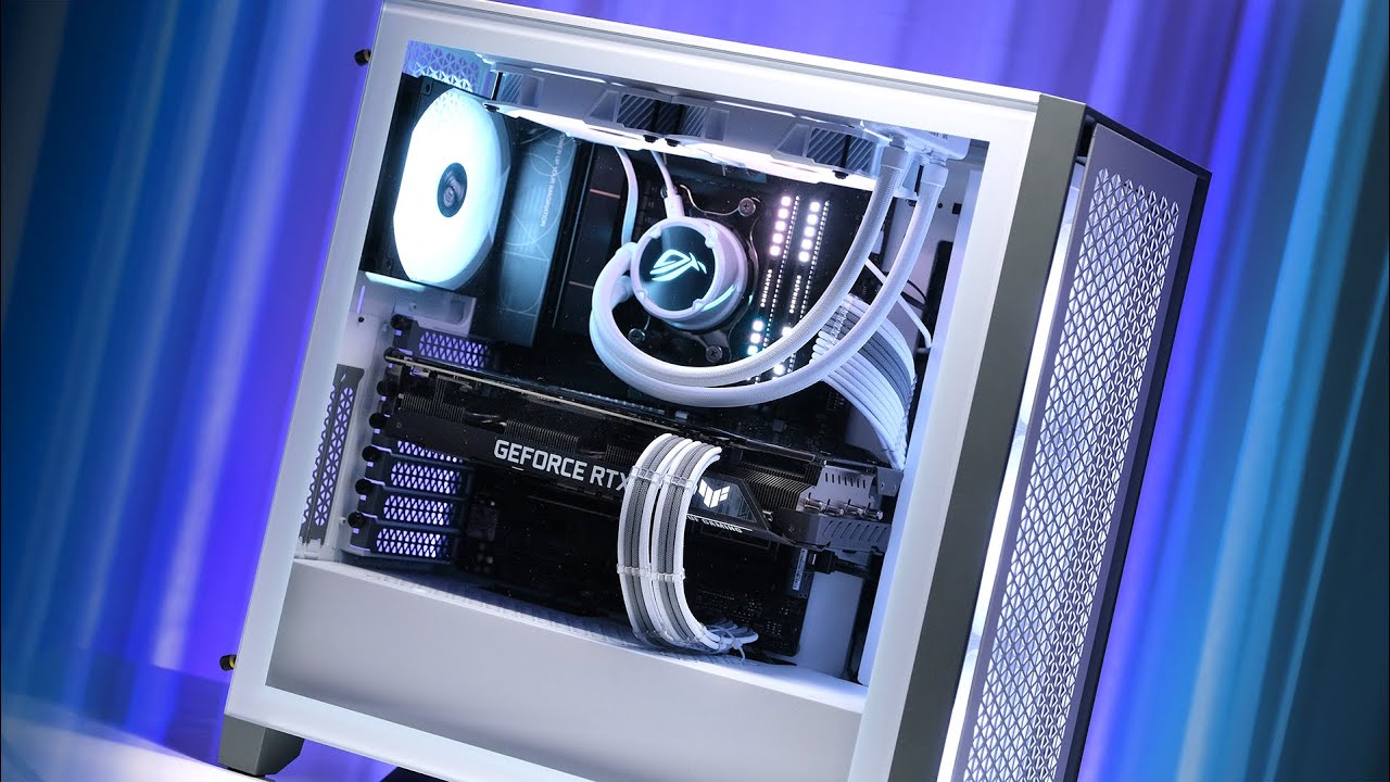 My CLEANEST GAMING PC Build Yet! Ft. ProArt B550 Creator, TUF RTX 3070, Corsair 4000D Airflow!